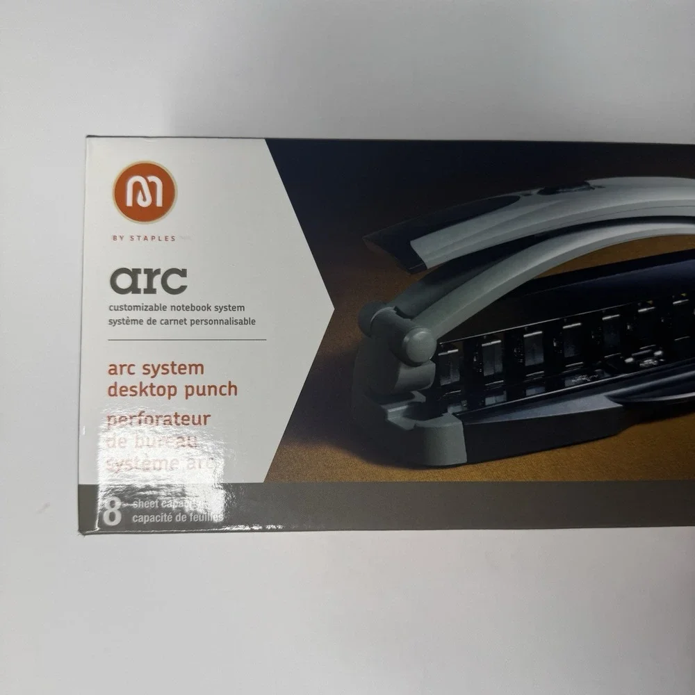 Staples ARC System 11-Hole Desktop Punch, 8-Sheet Capacity Model 40836 *NEW*